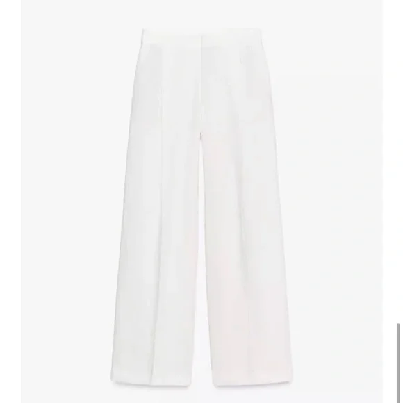 PLEATED LINEN BLEND PANTS ZW COLLECTION - Picture 6 of 8